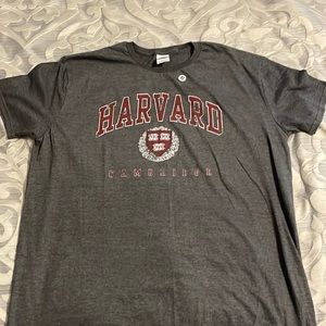Never warn gray Harvard shirt